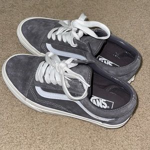 Fluffy gray Vans